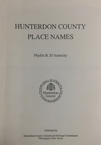 Hunterdon County Place Names