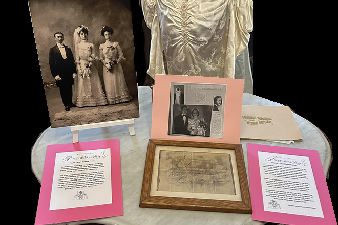 County Historical Society Exhibition Celebrates Weddings