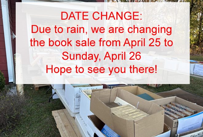HCHS Moves Book Sale to April 26 Due to Rain